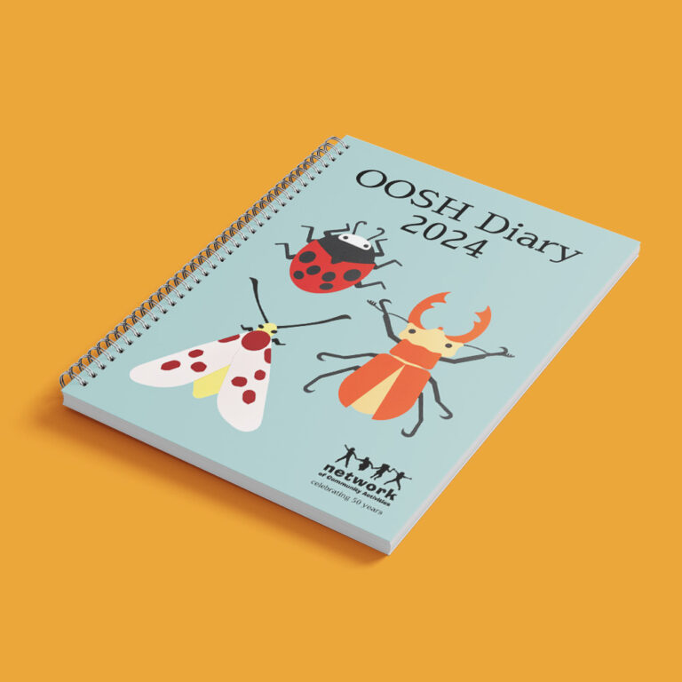 2024 OOSH Diary Network Of Community Activities   Spiral Book Mockup 3 768x768 